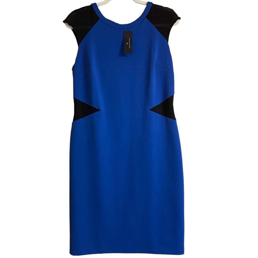 NWT Worthington dress Royal blue and black Sz 14